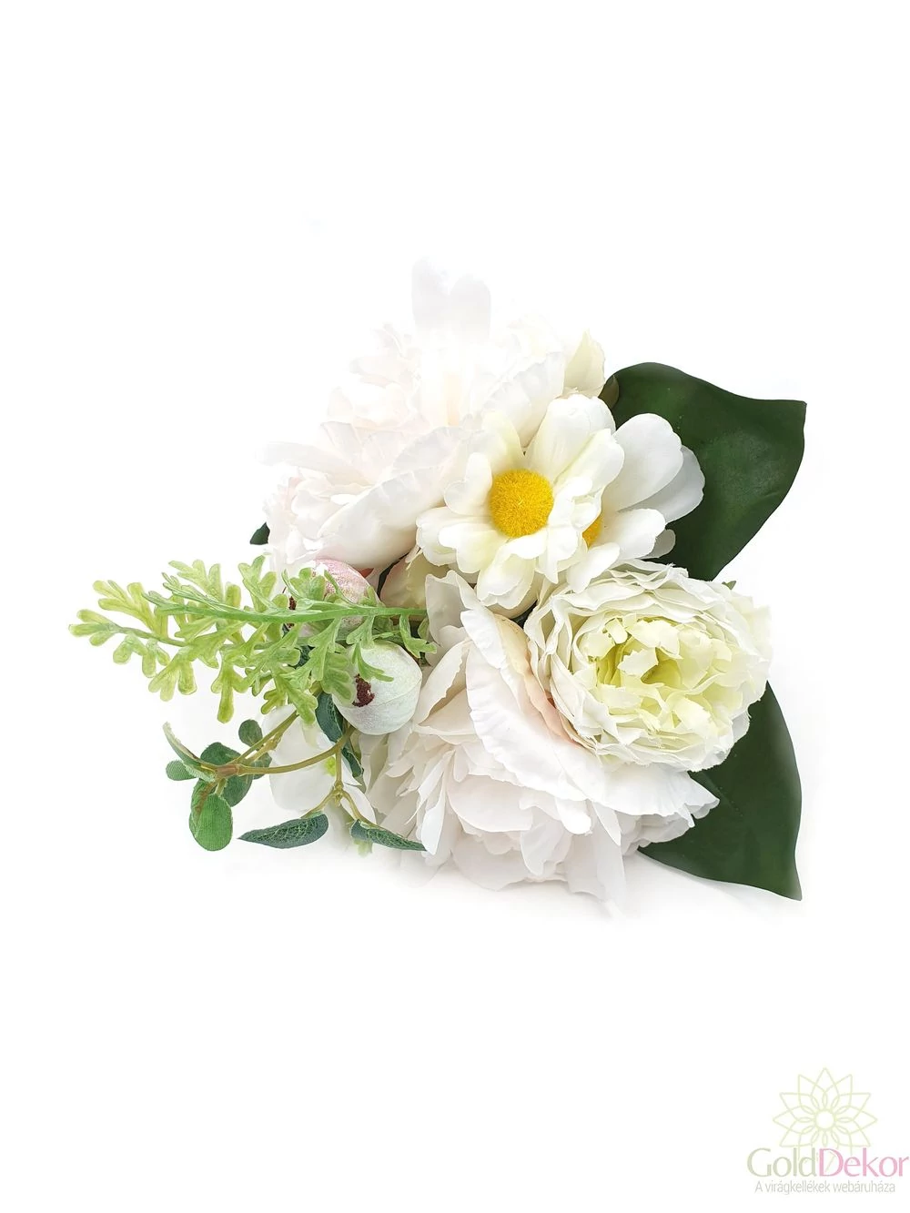 Vegyes dekor csokor nagy bogyóval - Fehér