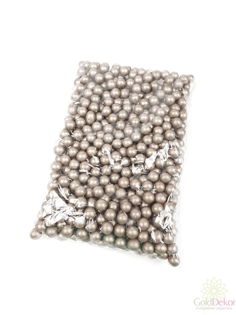 Metál hungarocell golyó 1,2 cm - Bronz