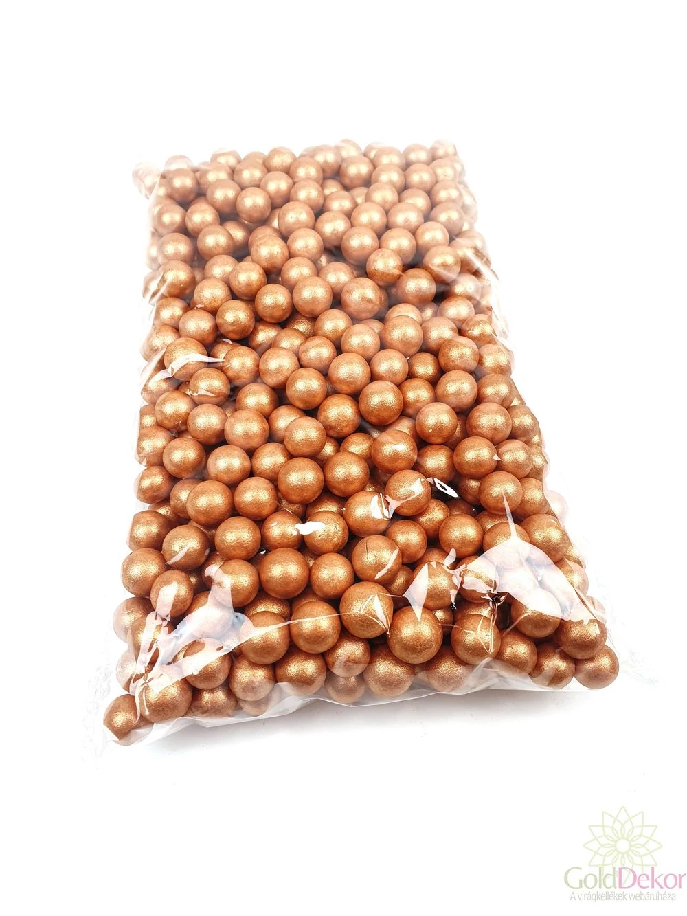 Metál hungarocell golyó 1,2 cm - Réz