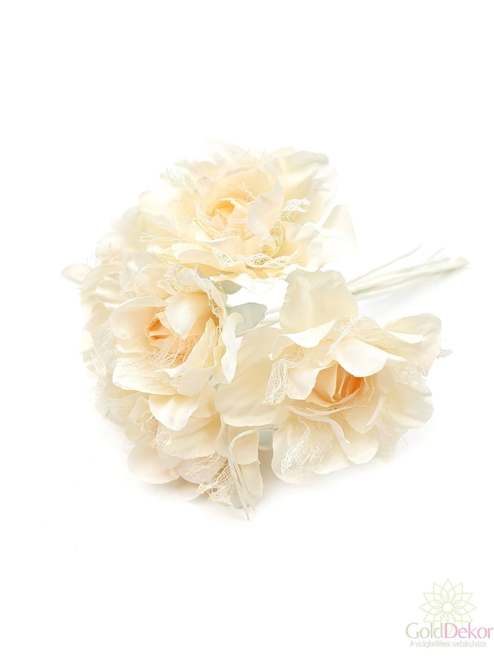 Tüllös dekor rózsa csokor - 03