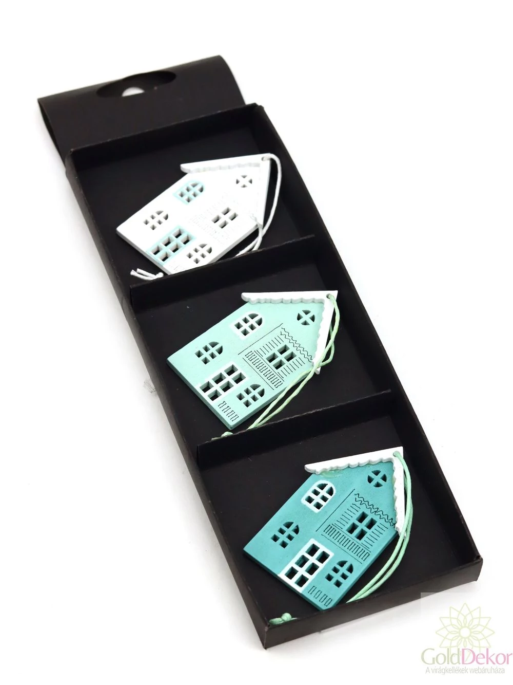 Pasztel akasztós házikó*3 - Menta