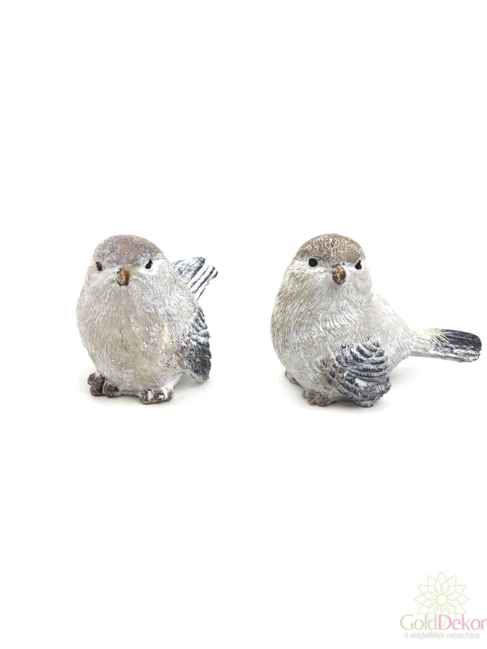 Hamvas szürke madár figura Hamvas szürke madár figura