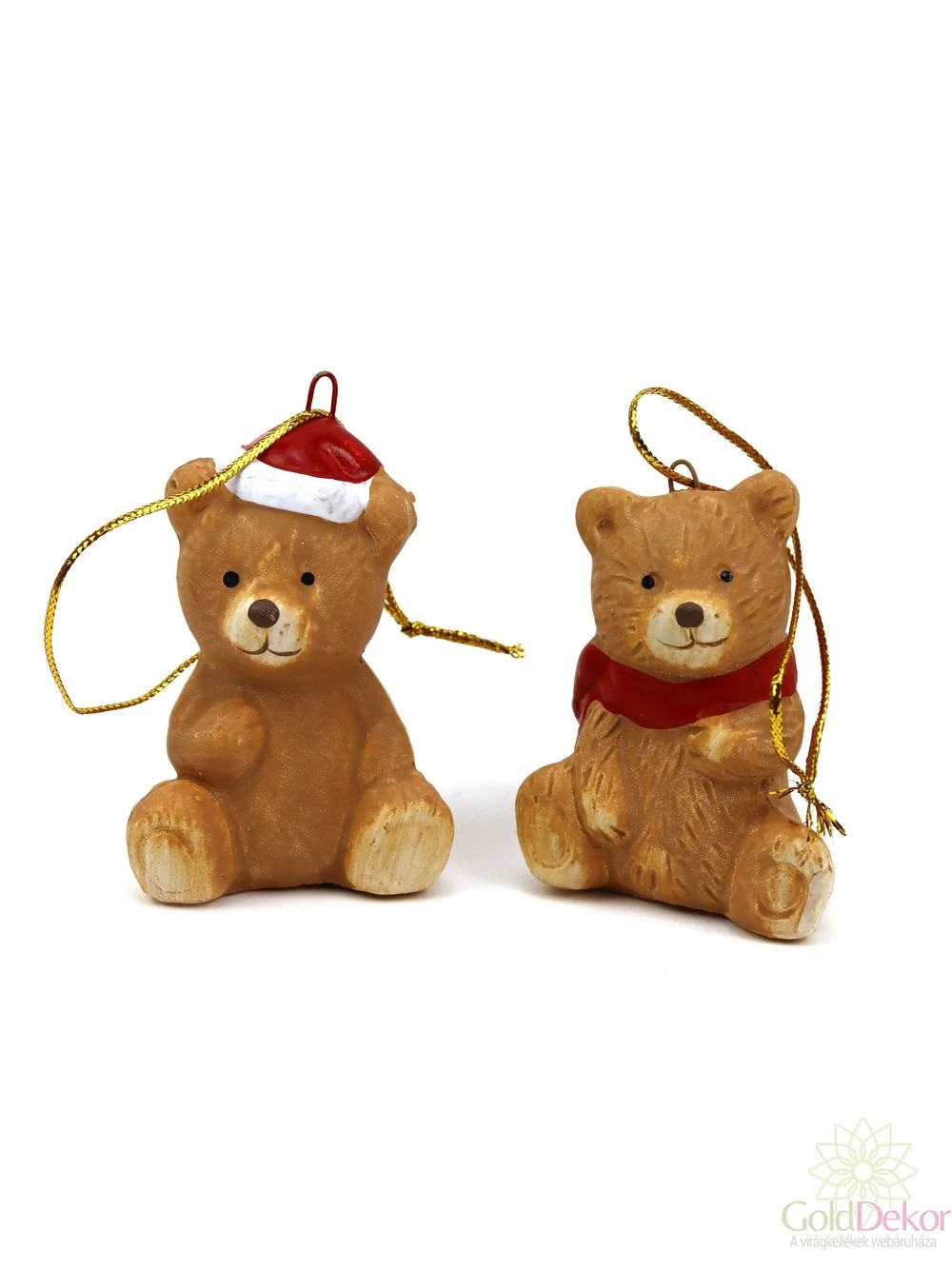 Akasztós kerámia maci figura