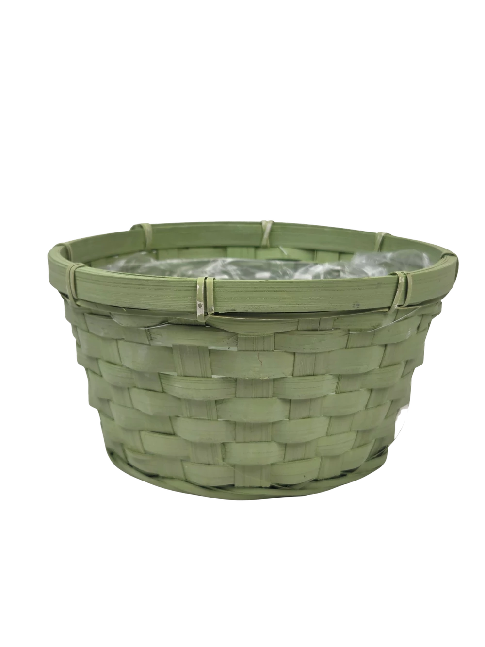 Színes kerek bambusz kosár 20cm  - Oliva