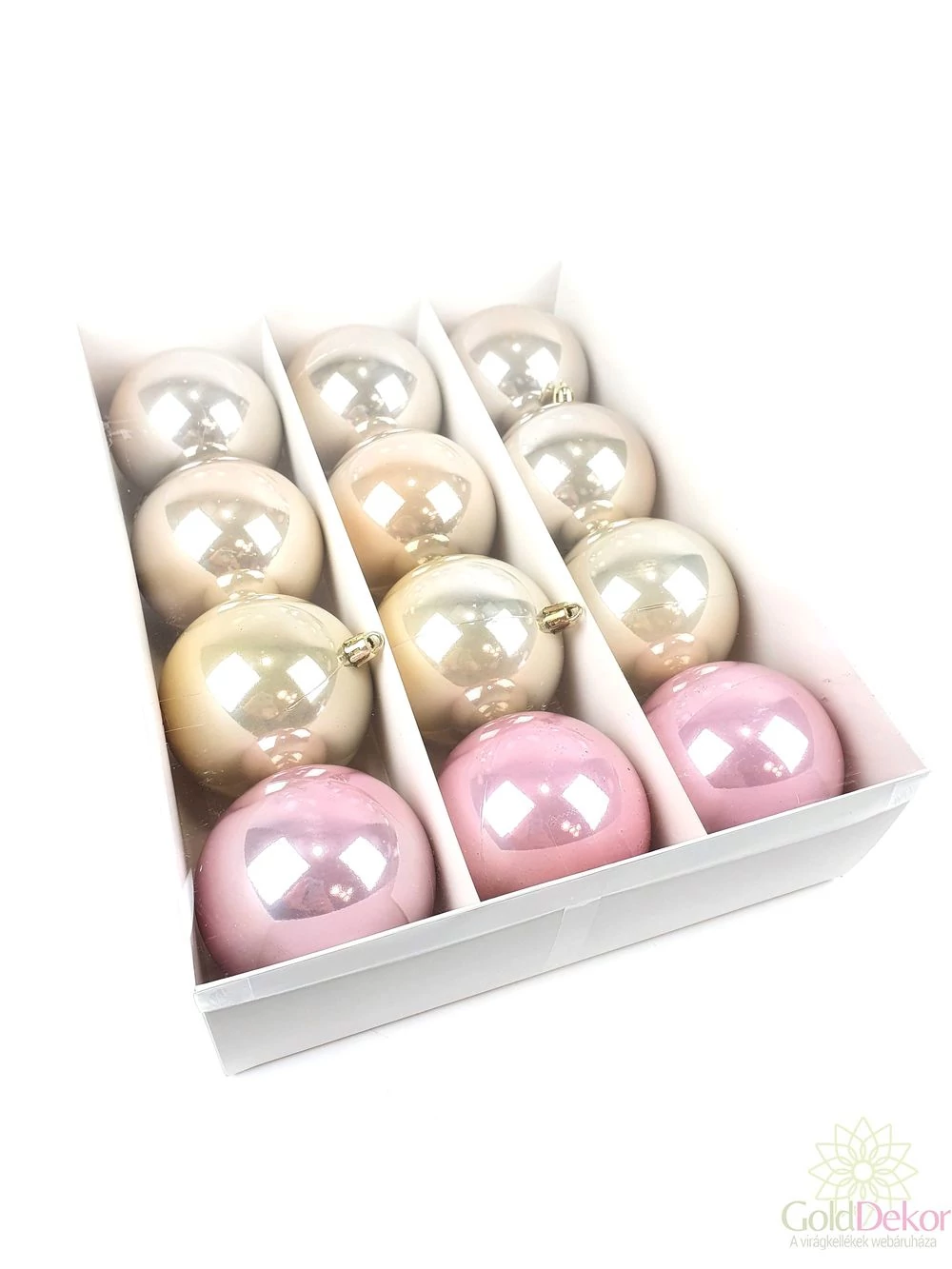 Karácsonyi pasztel gömb 8 cm A