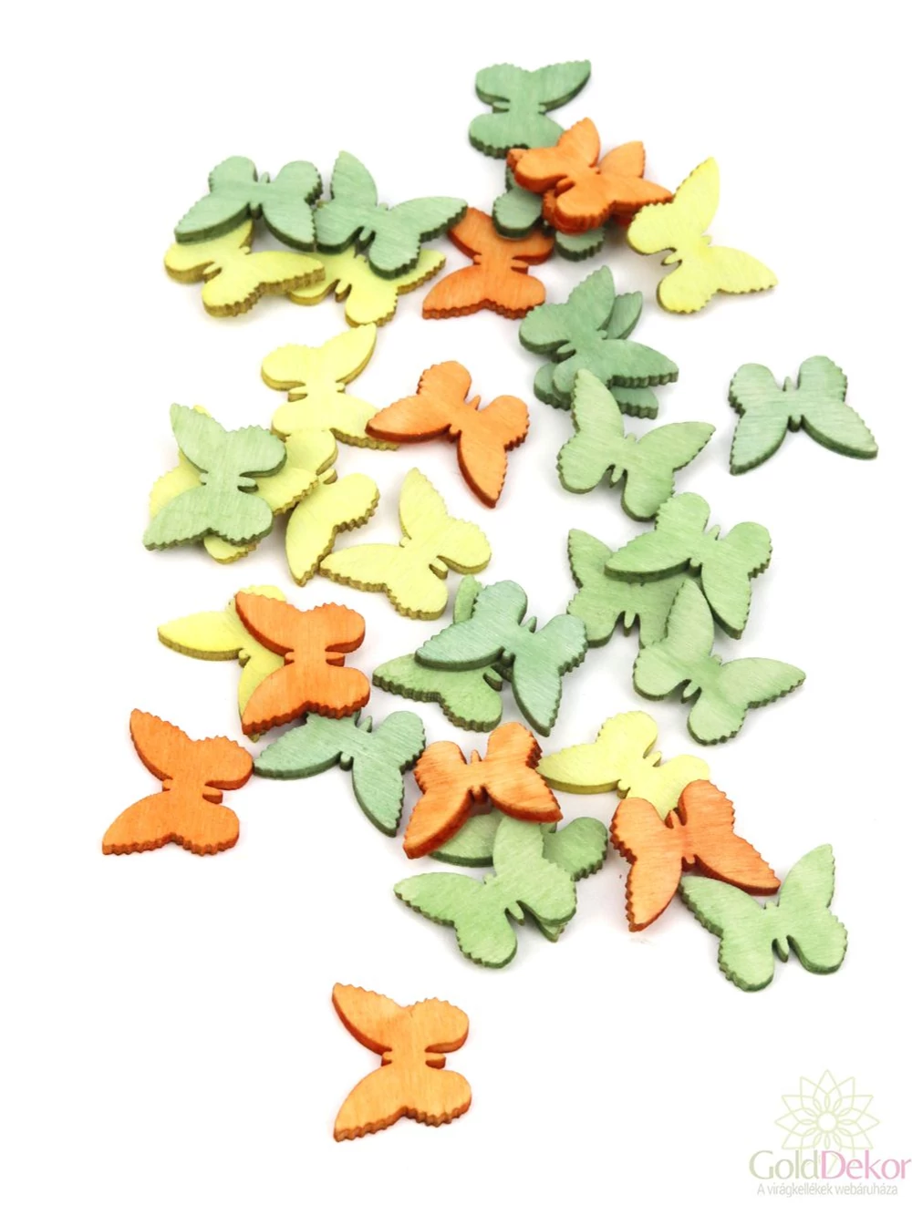 Színes apró fadekor lepke - 11900B