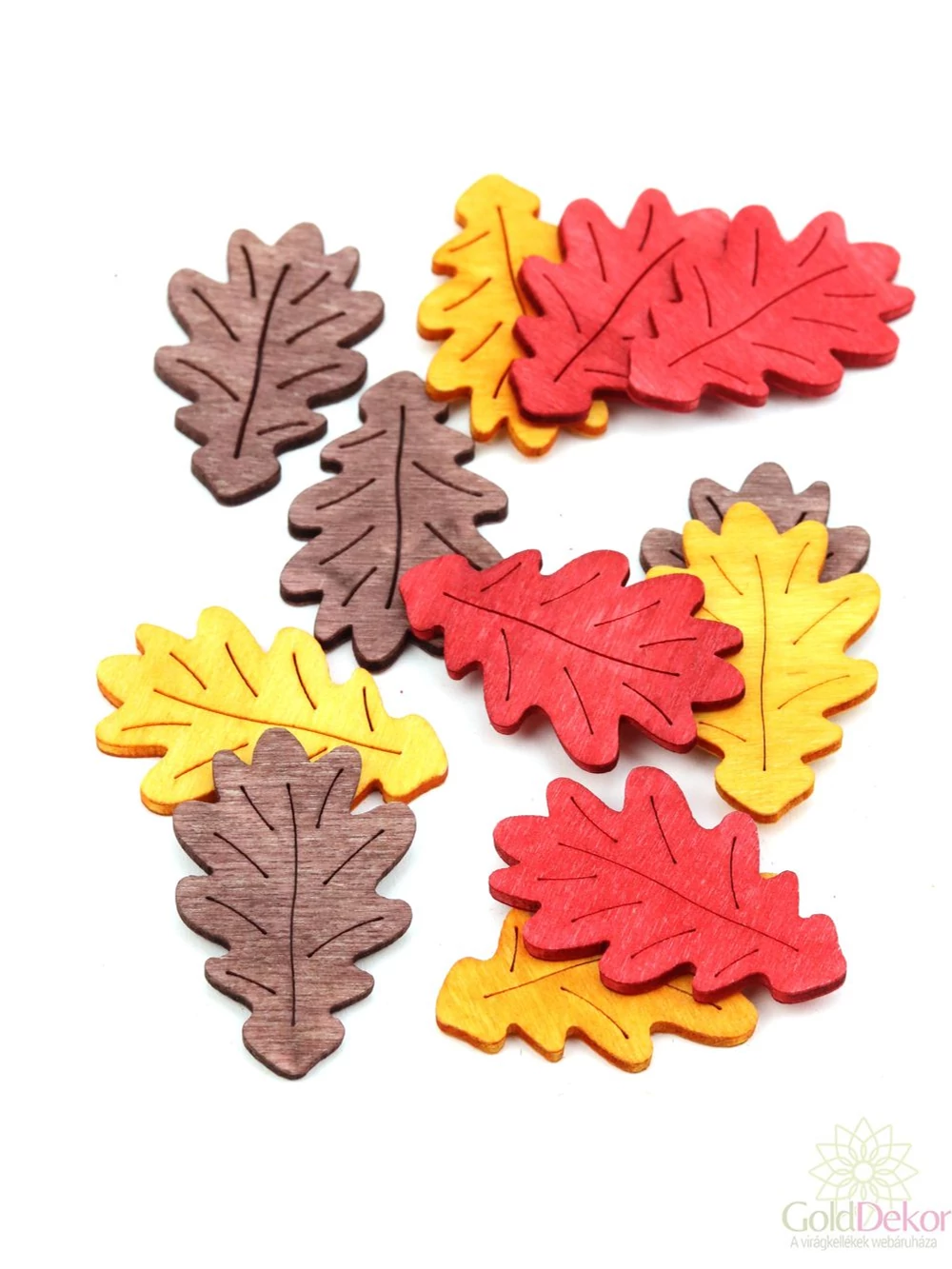 Fa dekor tölgy levél nagy*12 Fa dekor tölgy levél nagy*12
