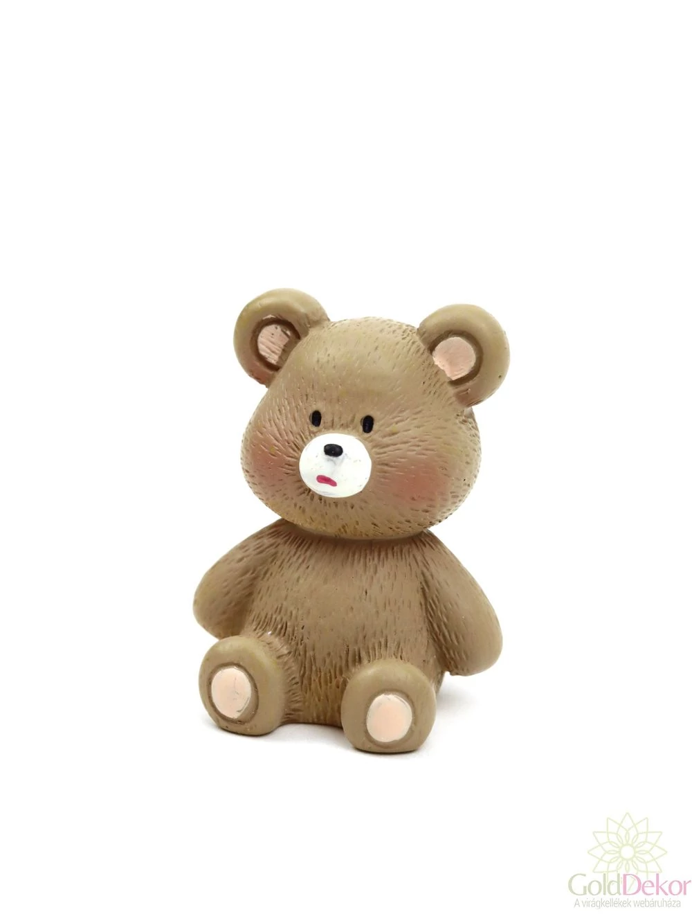 Ülő barna maci figura - Világos barna Ülő barna maci figura - Világos barna