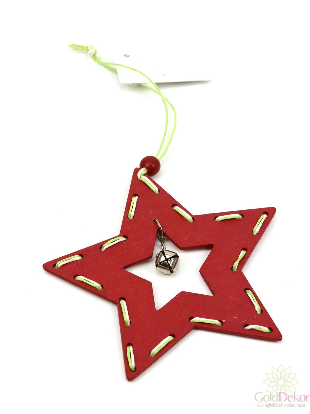 Madzagos függelék csengővel csillag