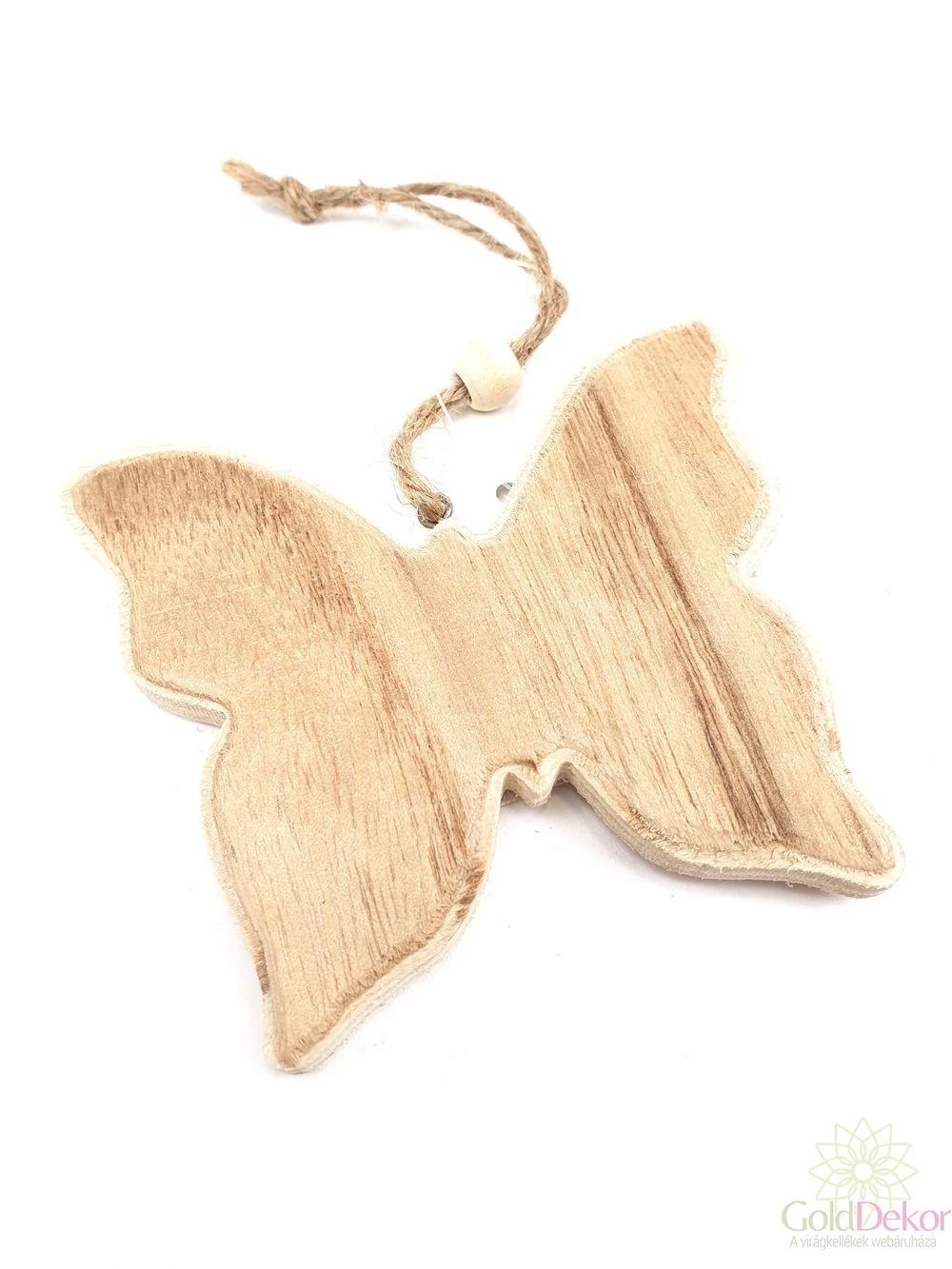 Natúr akasztós fa forma - Lepke
