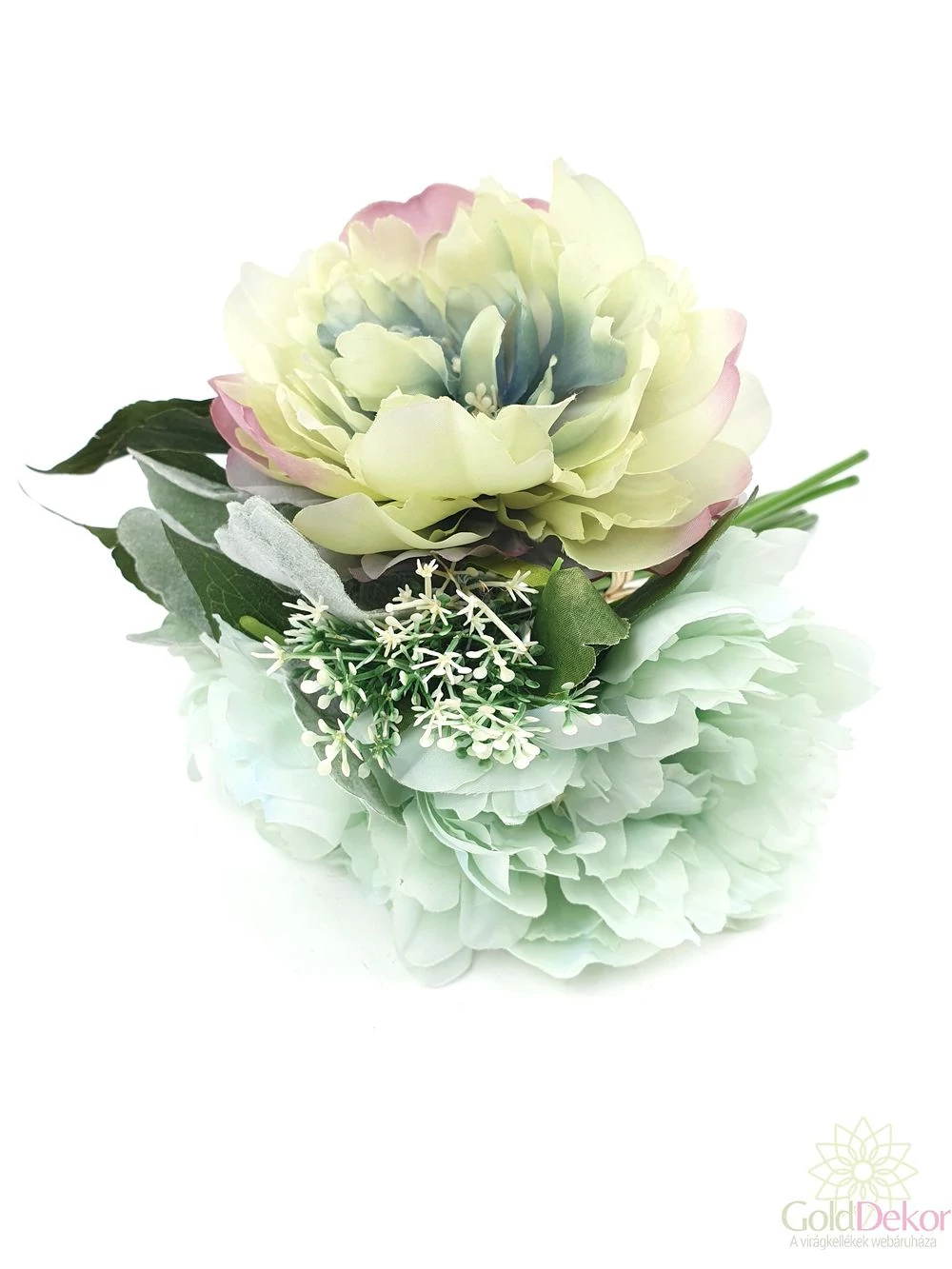 3 fejes nyílt paeonia csokor - 05
