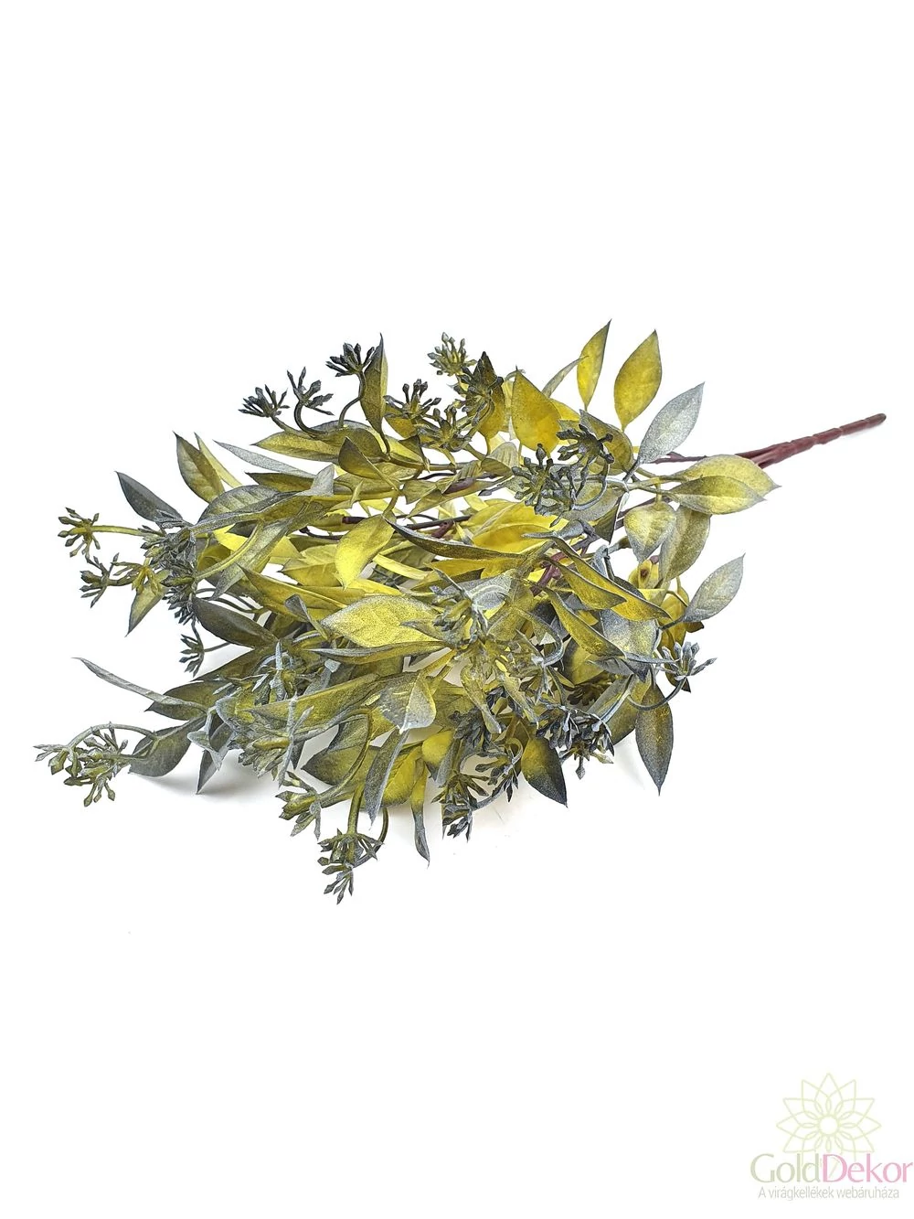 Műzöld ruszkusz színes - Lila-krém