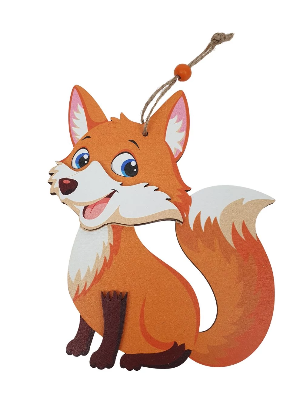 Fa dekor akasztós színes - Róka Fa dekor akasztós színes - Róka