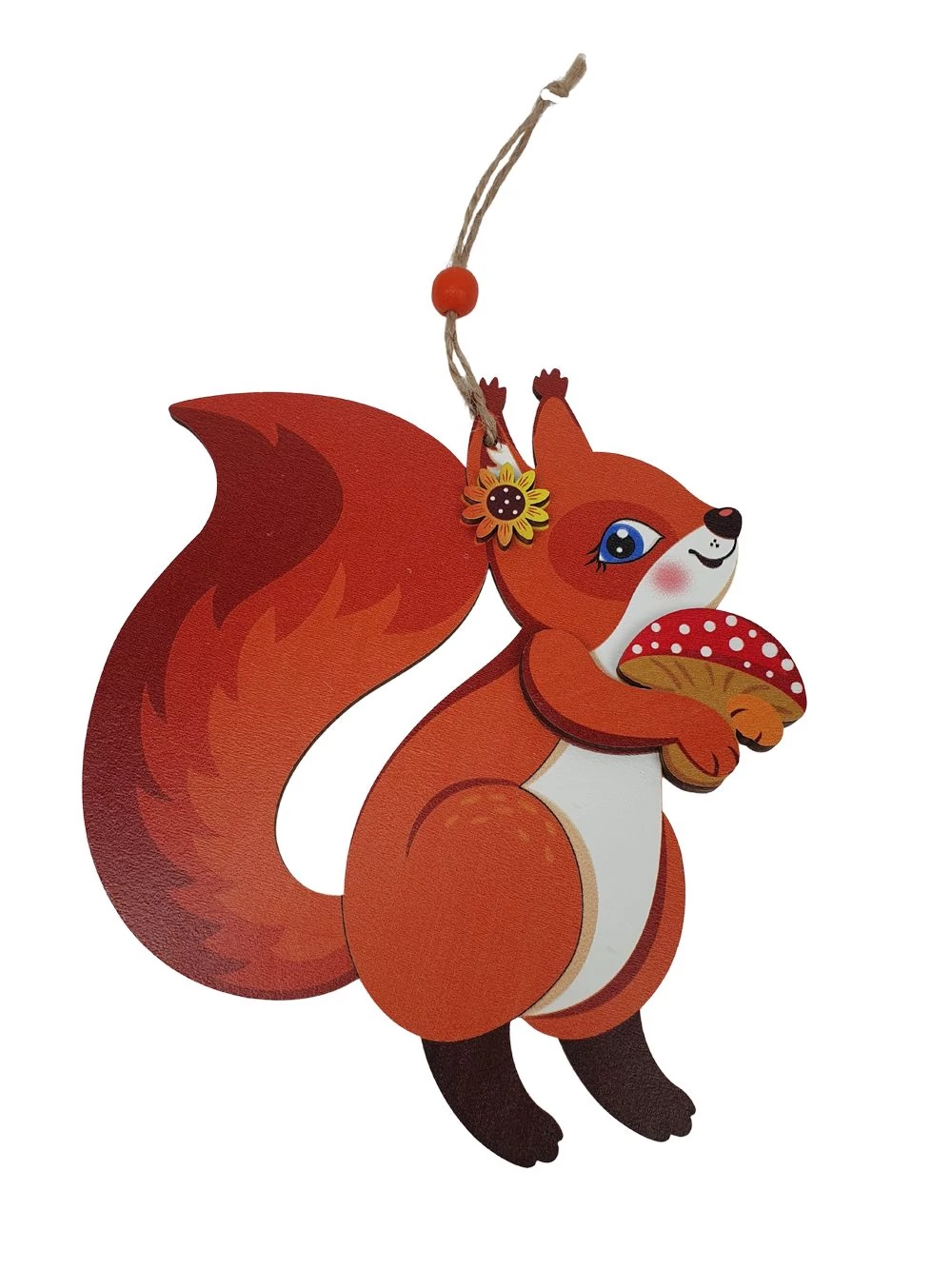 Fa dekor akasztós színes - Mókus Fa dekor akasztós színes - Mókus