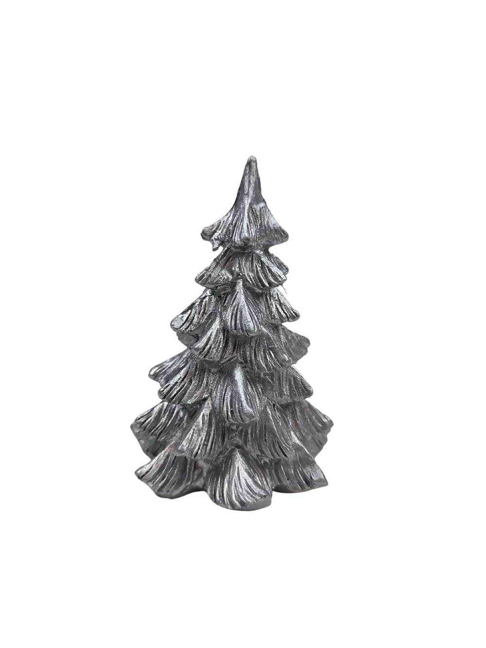 Metálos karácsonyfa figura - Ezüst