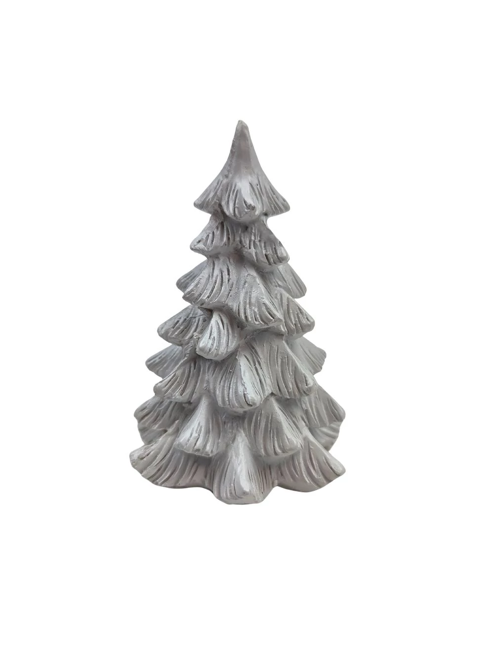 Metálos karácsonyfa figura - Fehér