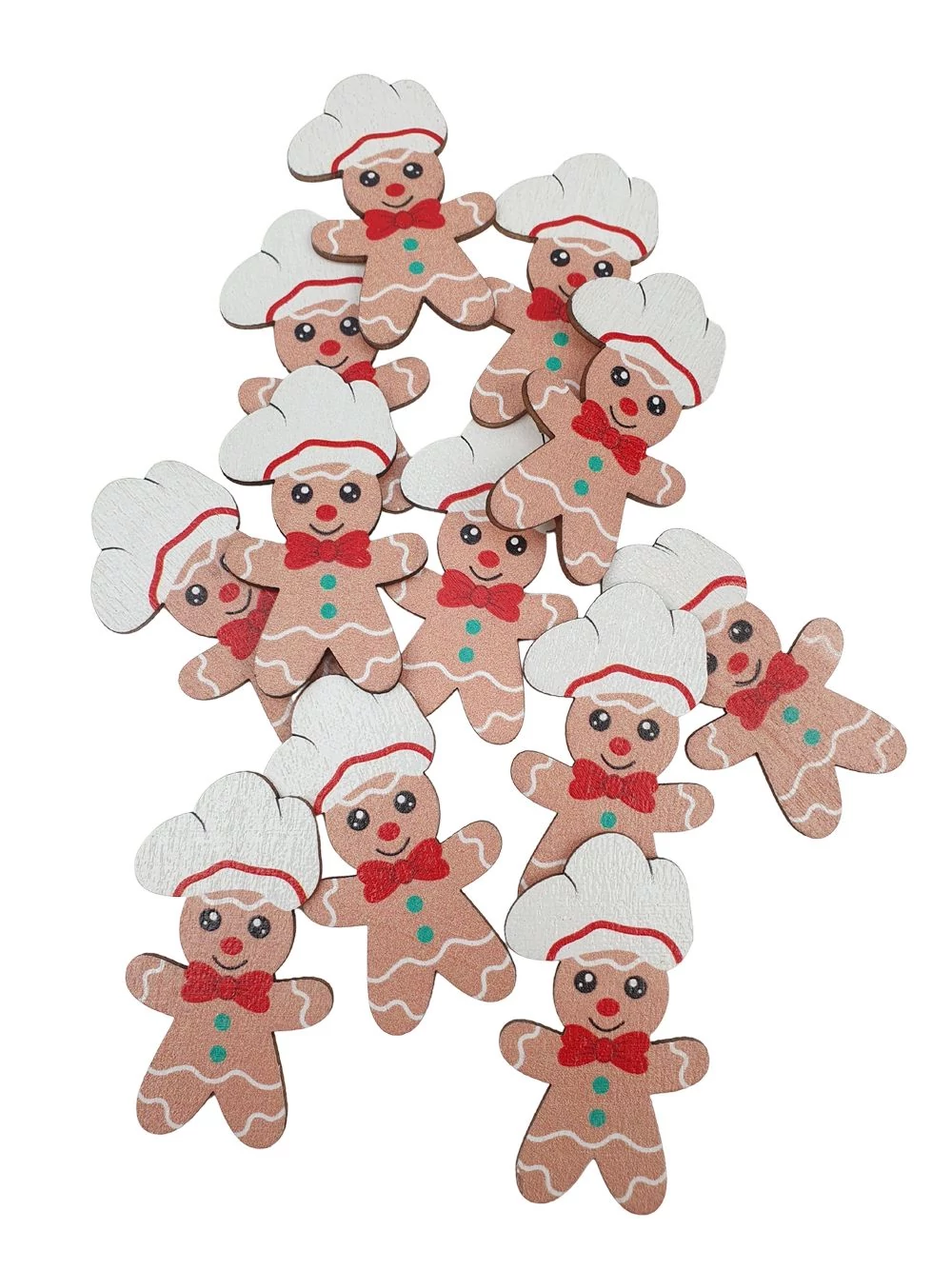 Piros csokornyakkendős mézeskalács figura*12 Piros csokornyakkendős mézeskalács figura*12