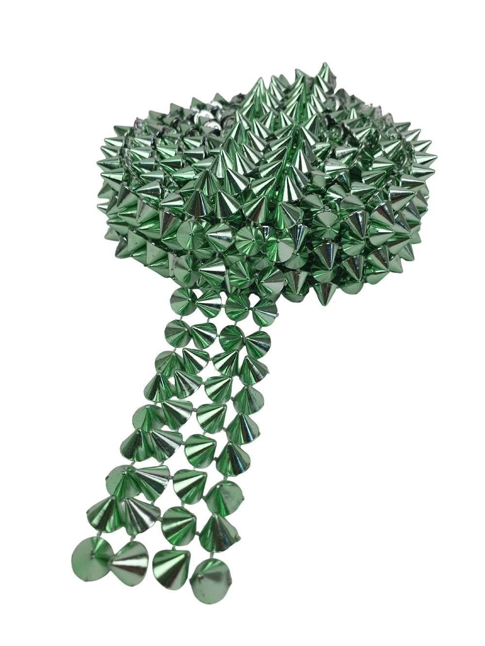 Strassz szalag Szegecs- Zöld