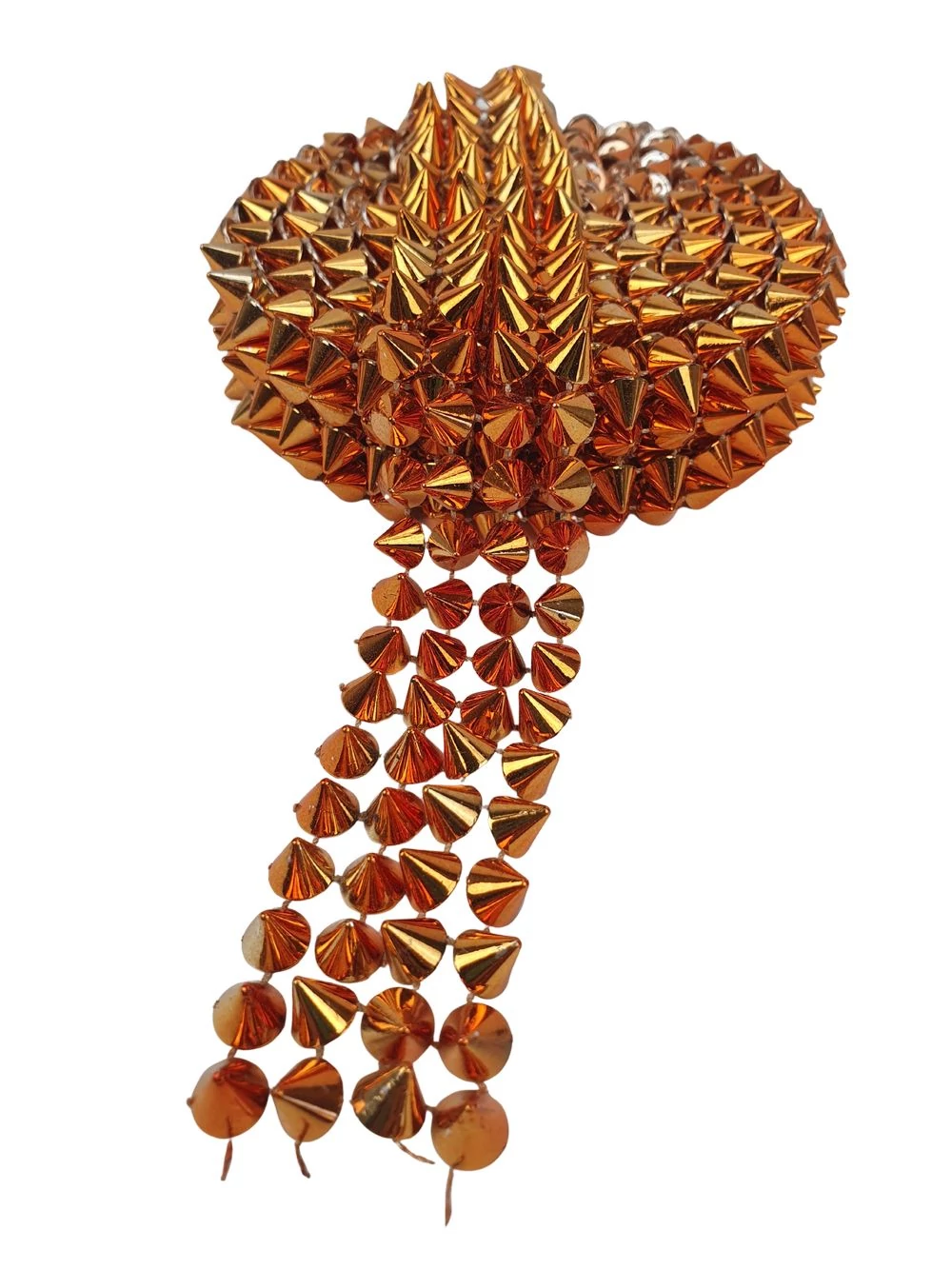 Strassz szalag Szegecs- Narancs