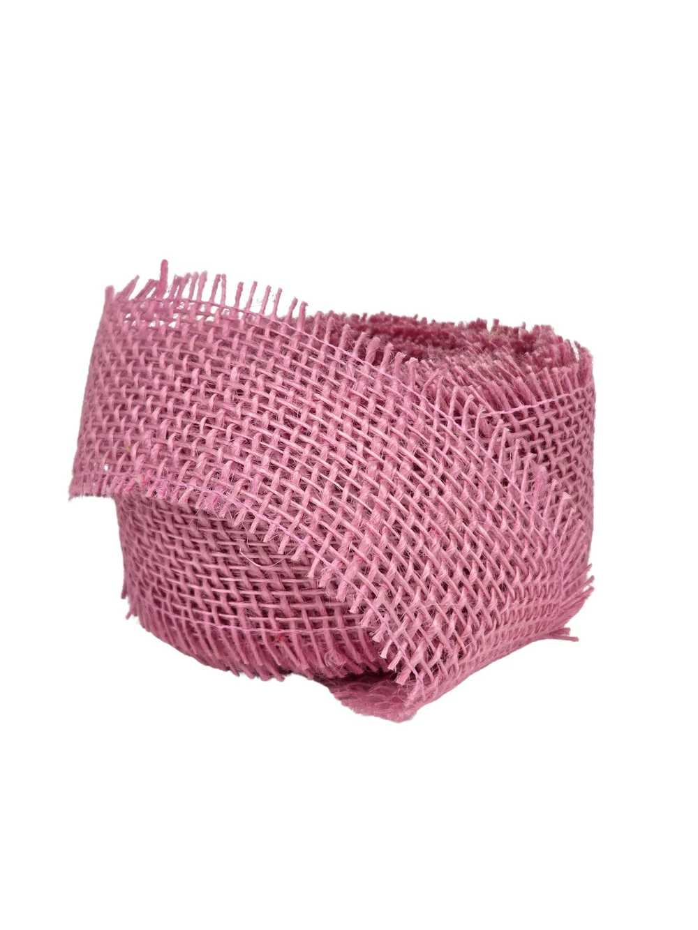 Juta szalag 7cm - Rózsaszín
