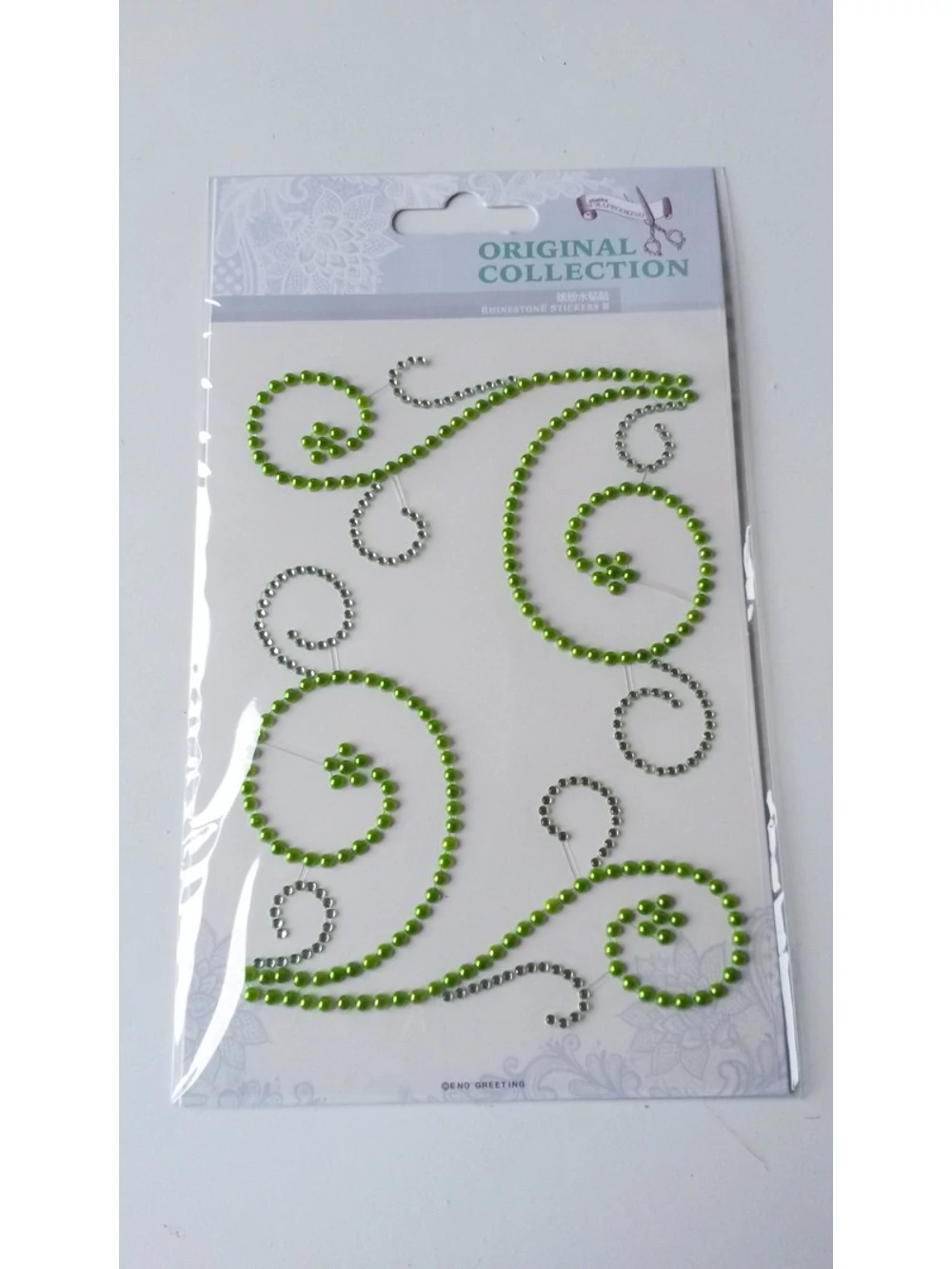 Öntapadós strassz inda 1-Zöld