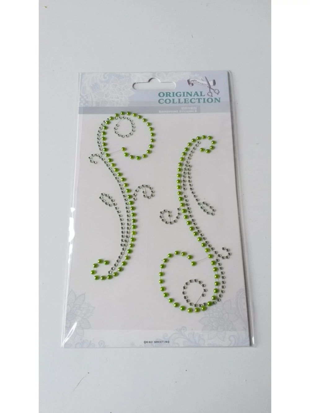 Öntapadós strassz inda 2-Zöld