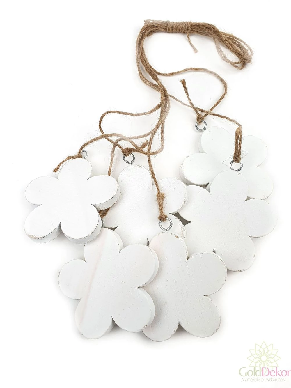Fa virág - 6,5*6 - Fehér