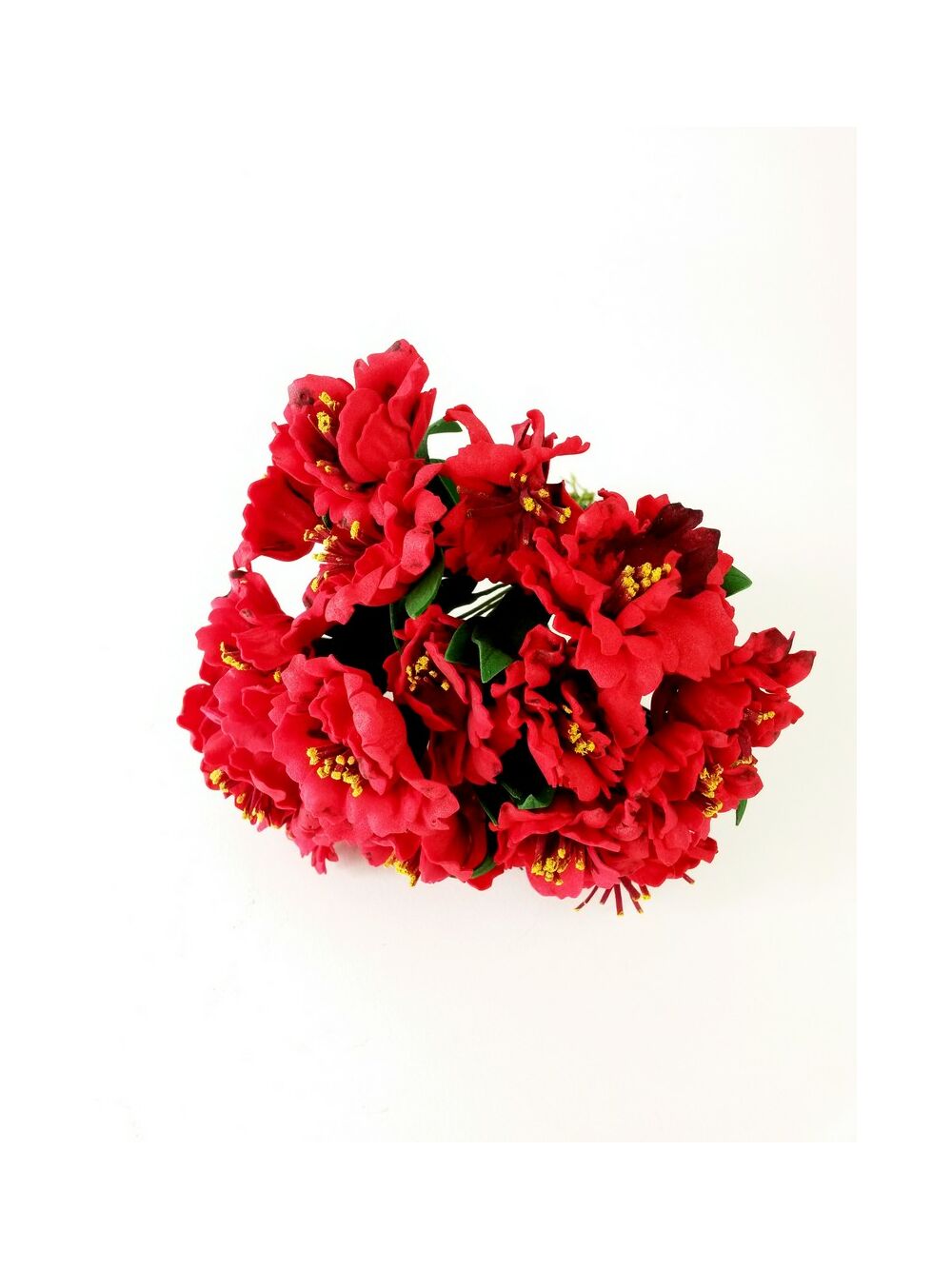 Polyfoam virág csokros*20szál-Piros