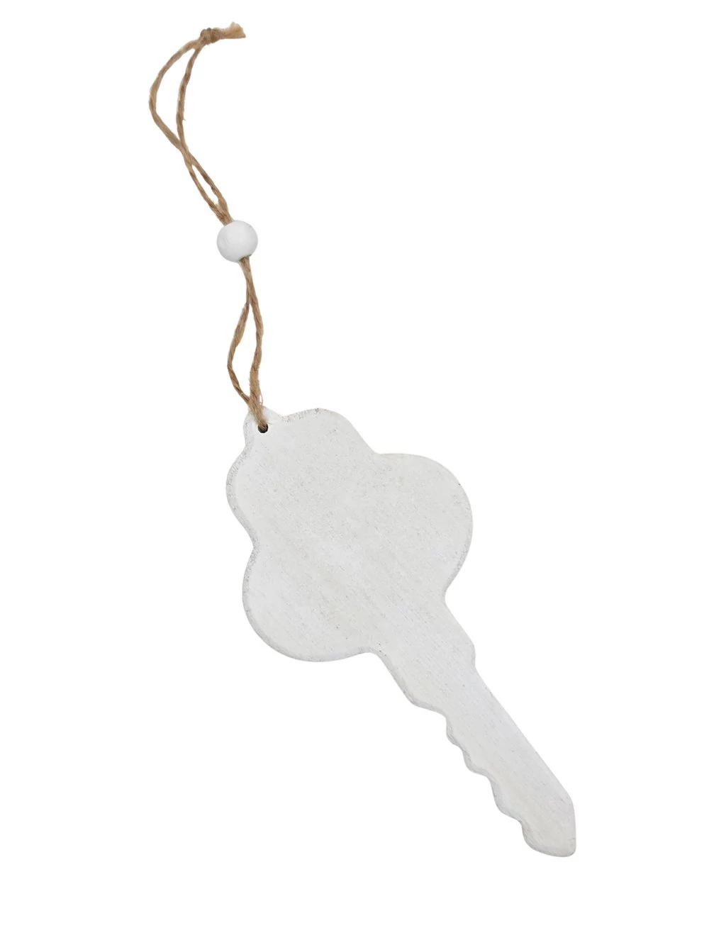 Fa dekor kulcs - Fehér