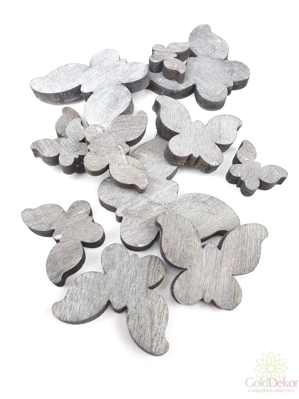 Fa dekor lepke mix 1 - Szürke