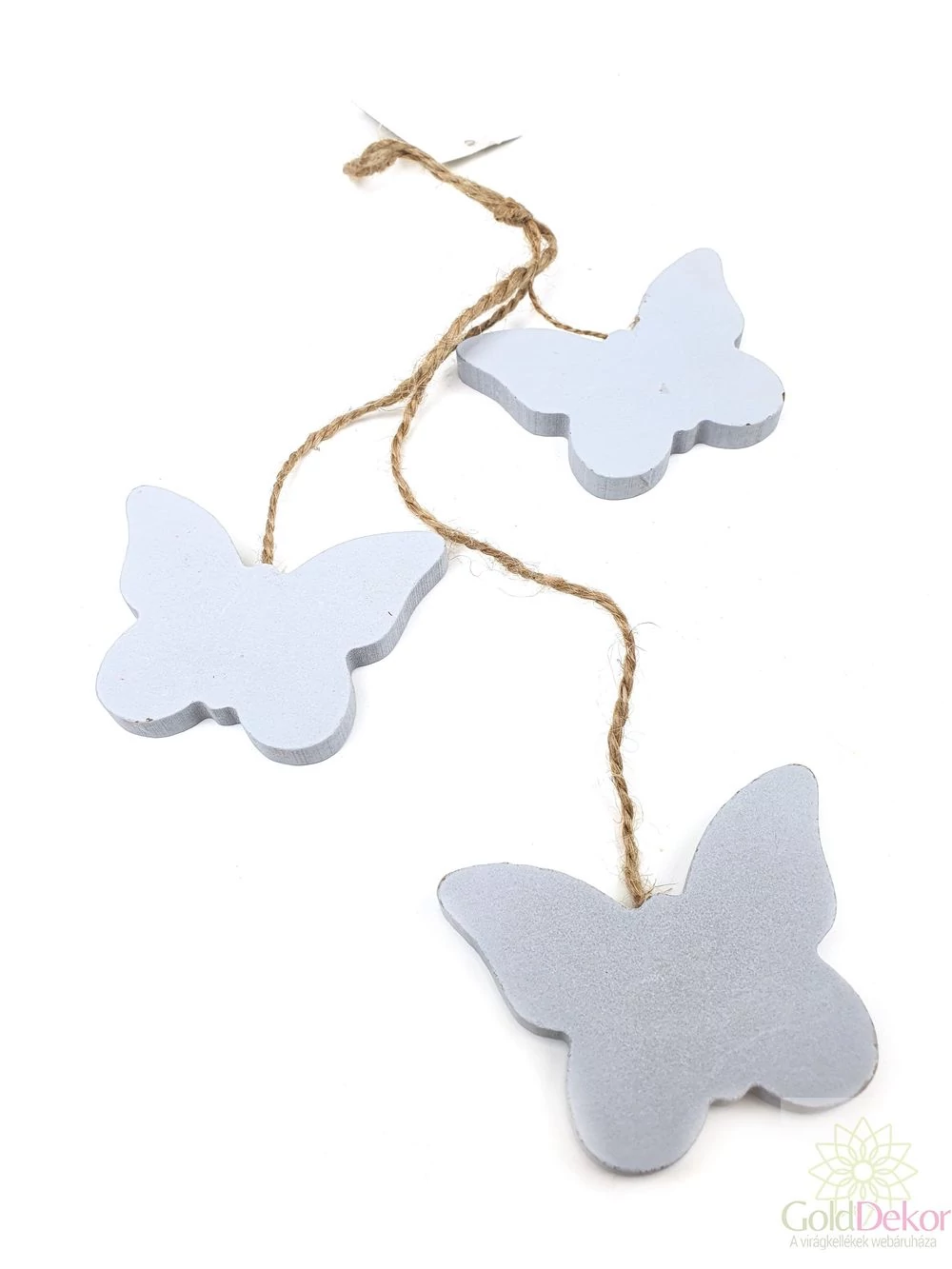 Lepke függő 3 db -os - Szürke