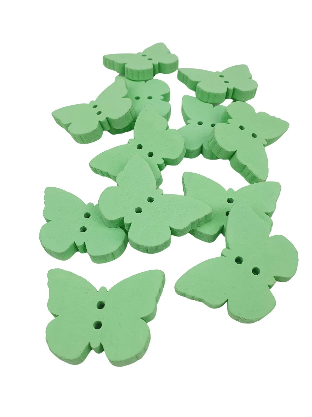 Fadekor pasztel gomb lepke - zöld