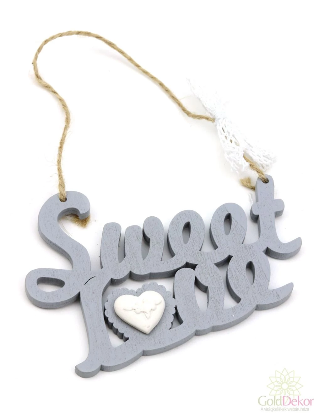 Sweet Love felirat - Szürke