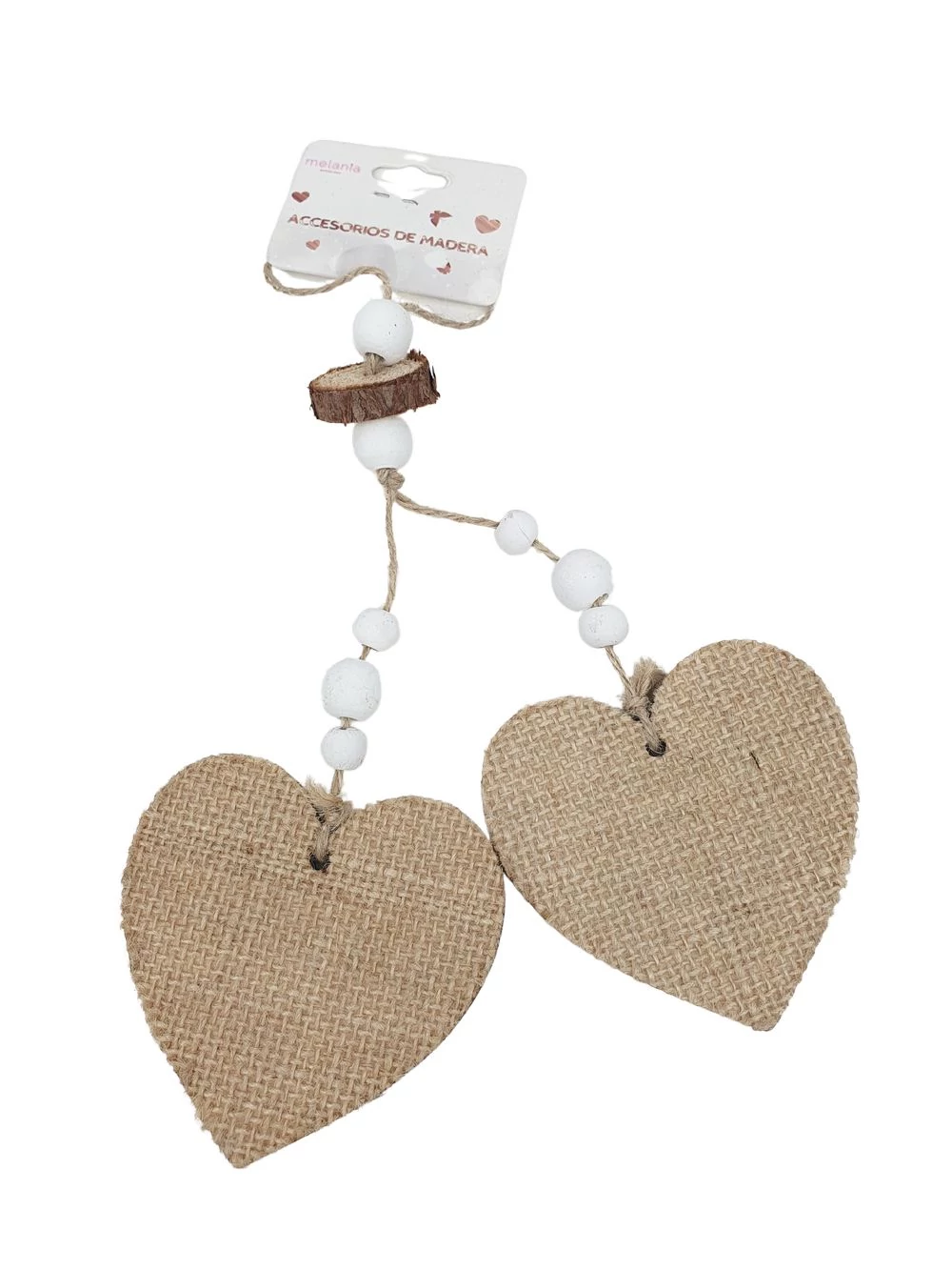 Zsákos fa szív pár