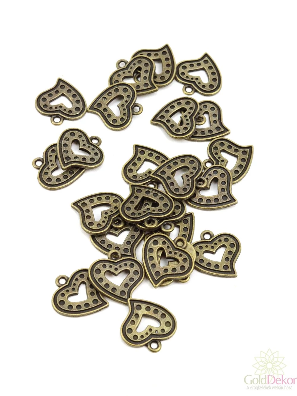Fém dekor - Szív
