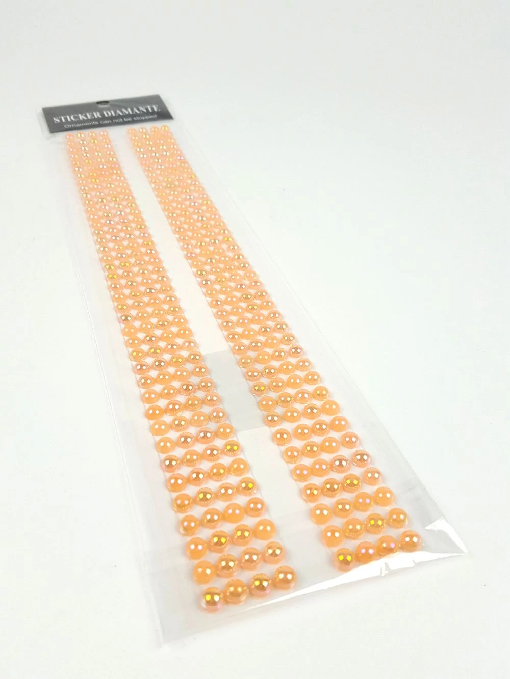 Öntapadós strassz fél gyöngy - Barack