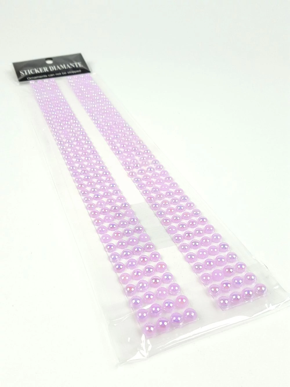 Öntapadós strassz fél gyöngy - Lila
