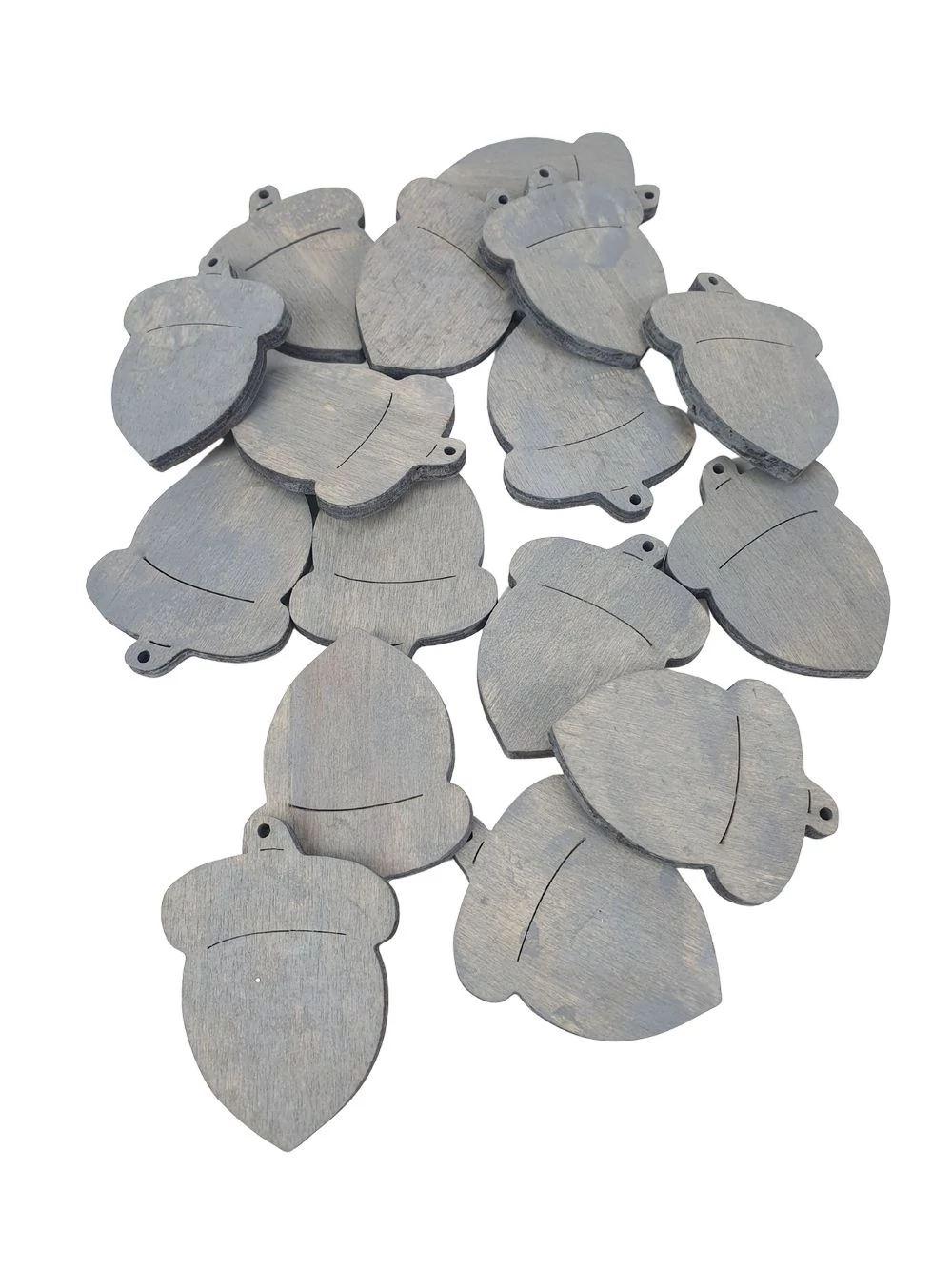 Fa dekor makk - Szürke Fa dekor makk - Szürke