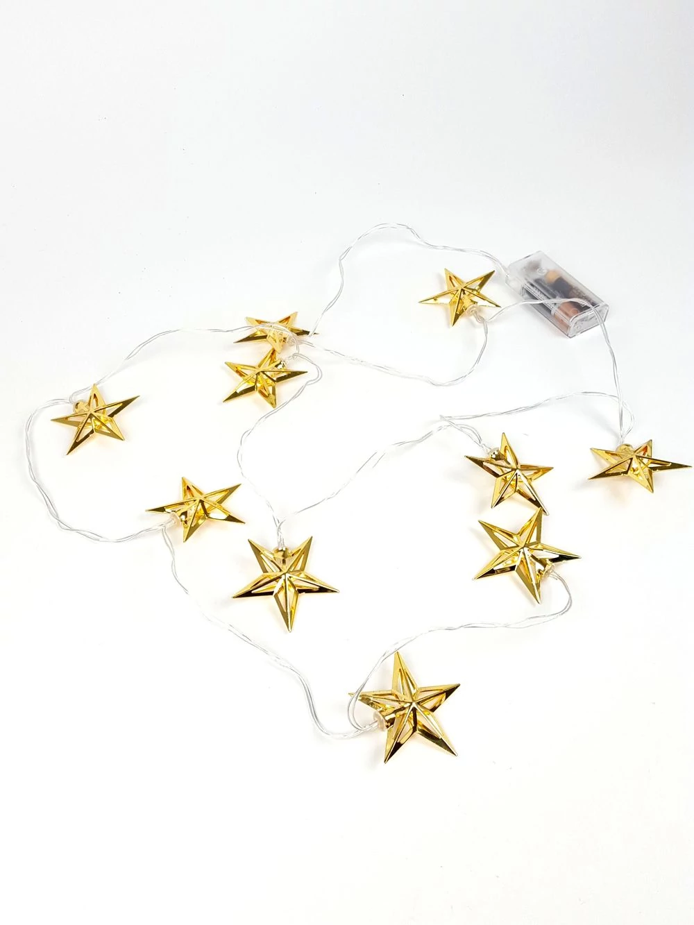 Fém LED girland - Áttört csillag