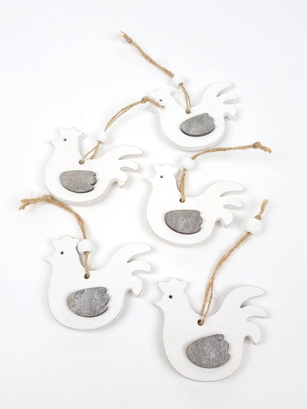 Akasztós fa kakas*5 - Fehér