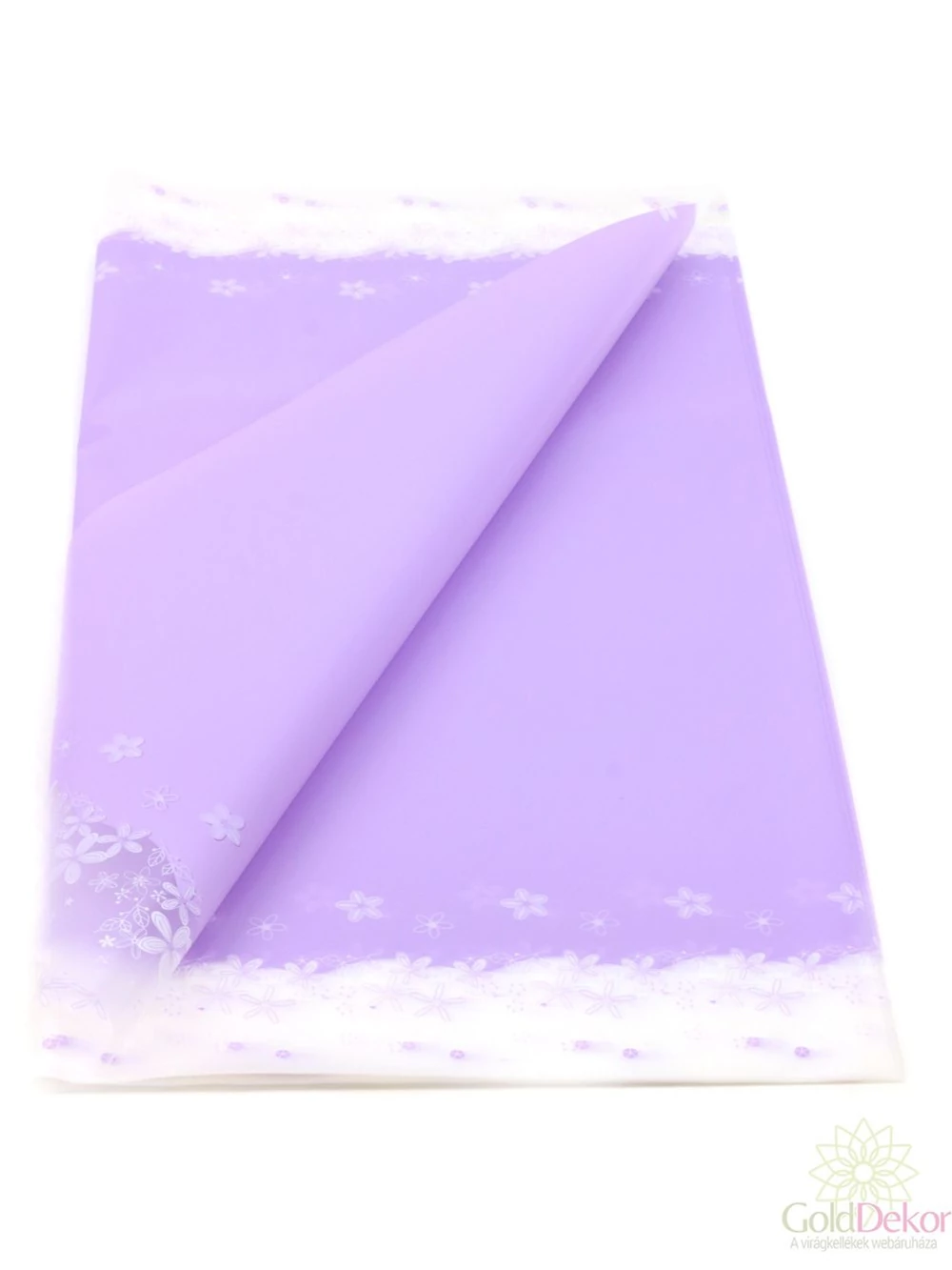 Íves fólia virágmintás - Lila