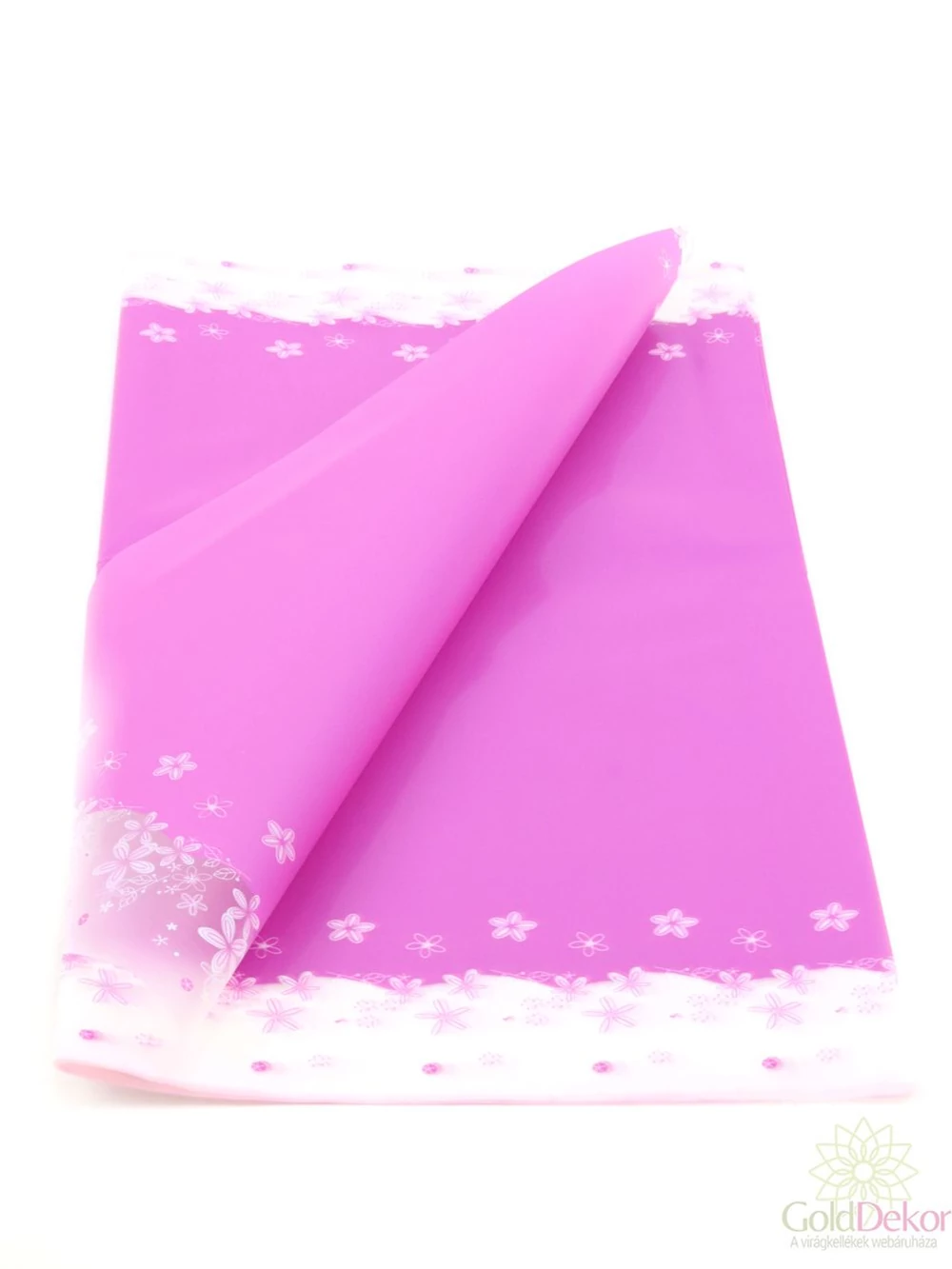Íves fólia virágmintás - Pink