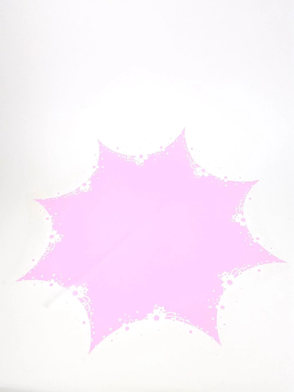 Színes virág fólia 8 ágú - Élénk Rózsaszín