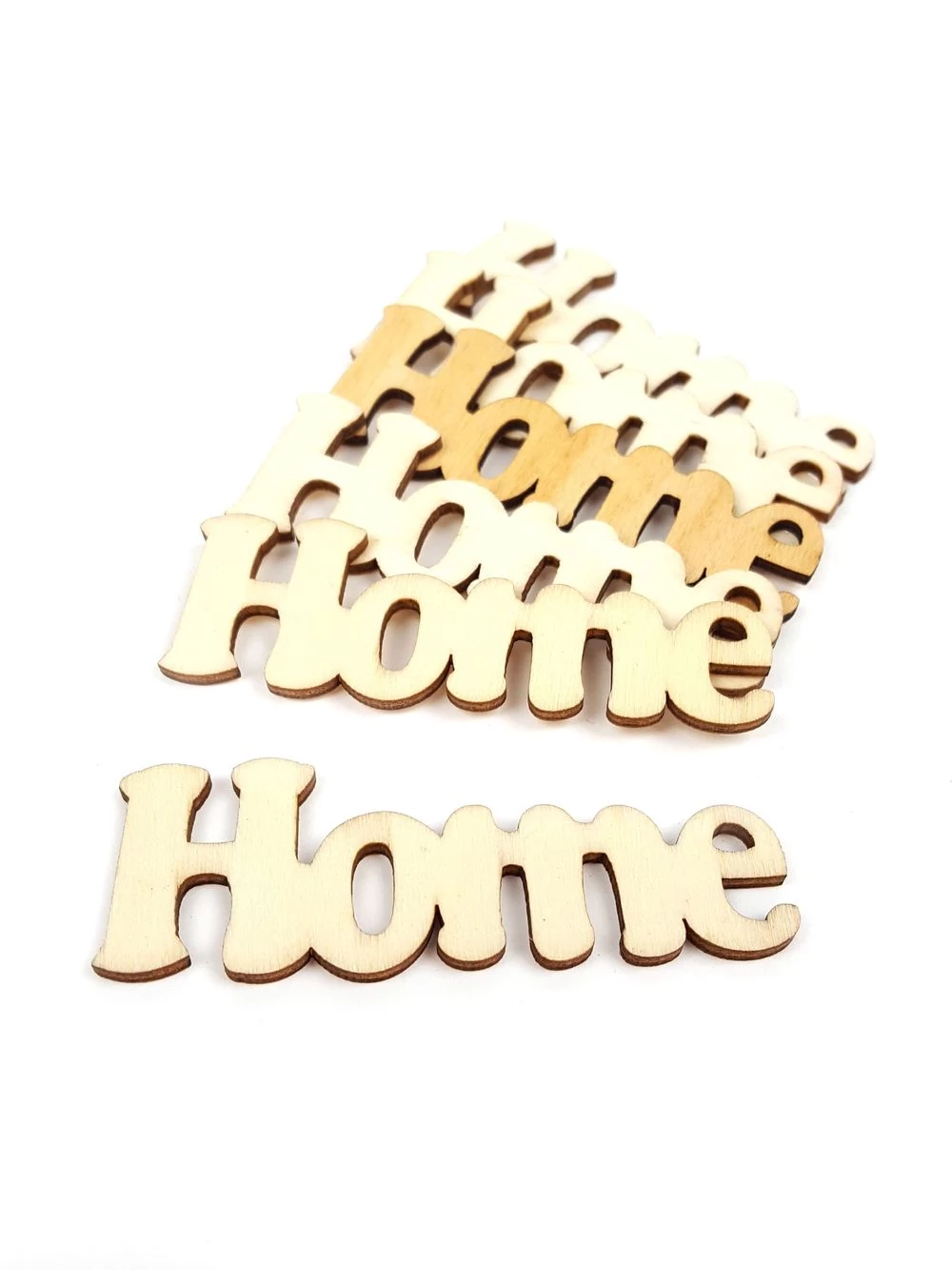 Fa dekor rajzos Home felirat - Natúr