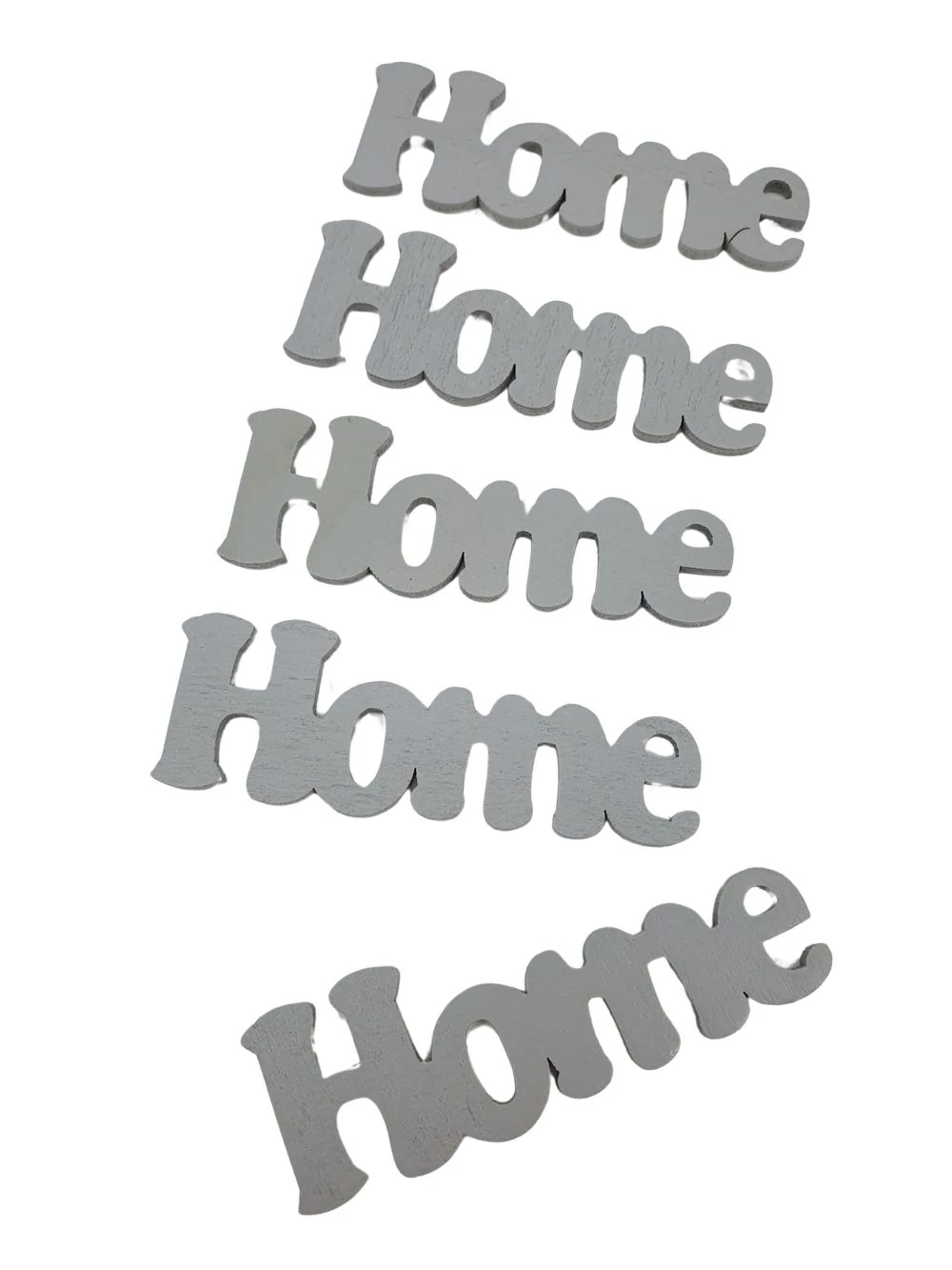 Fa dekor rajzos Home felirat - Szürke