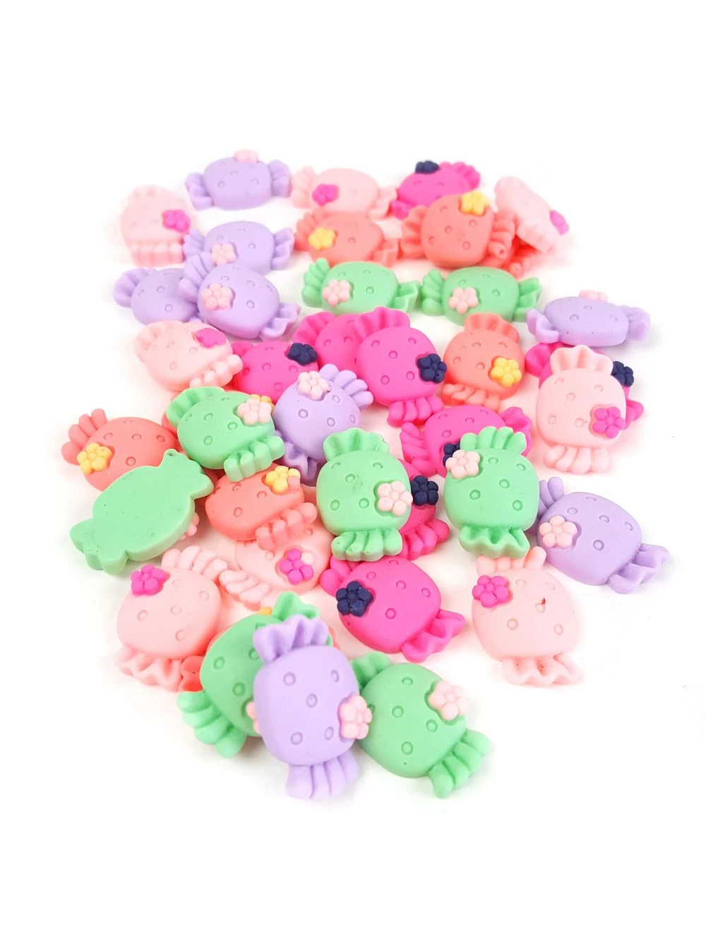 Műanyag dekor - Virágos cukor