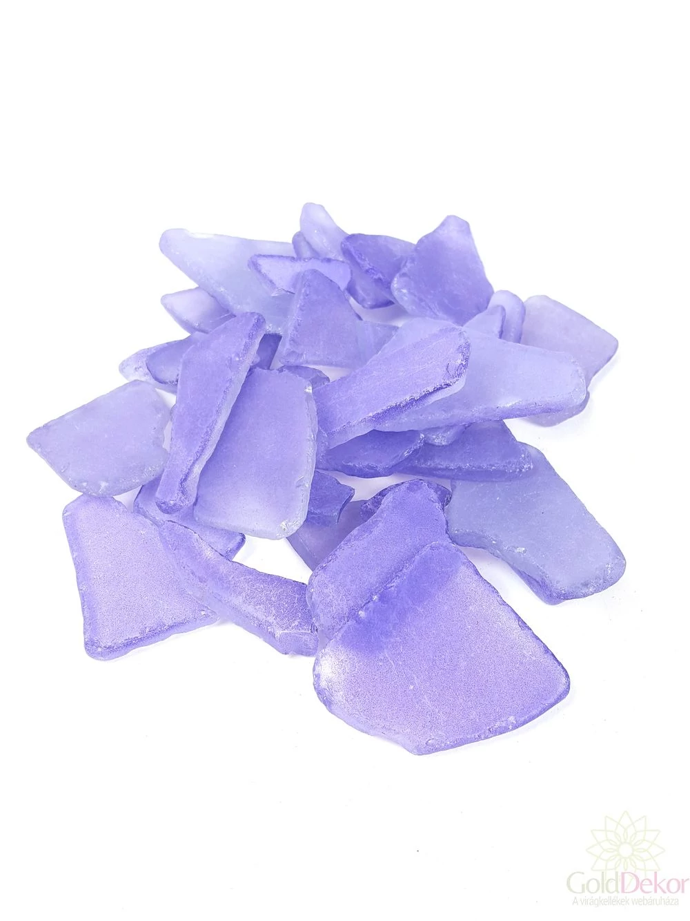 Dekor üveg kristály - Lila