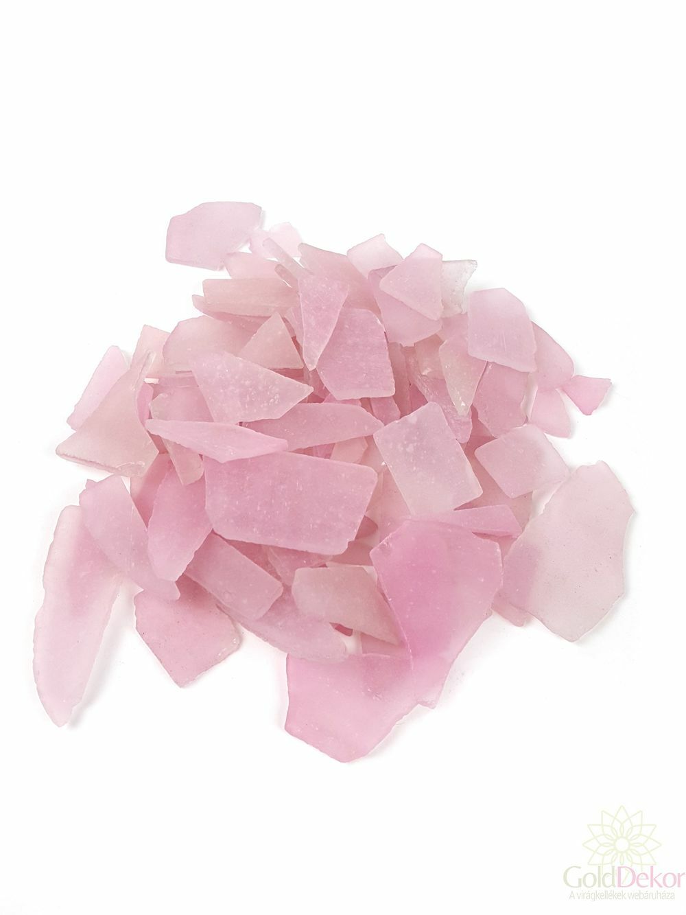 Dekor üveg kristály - Rózsaszín