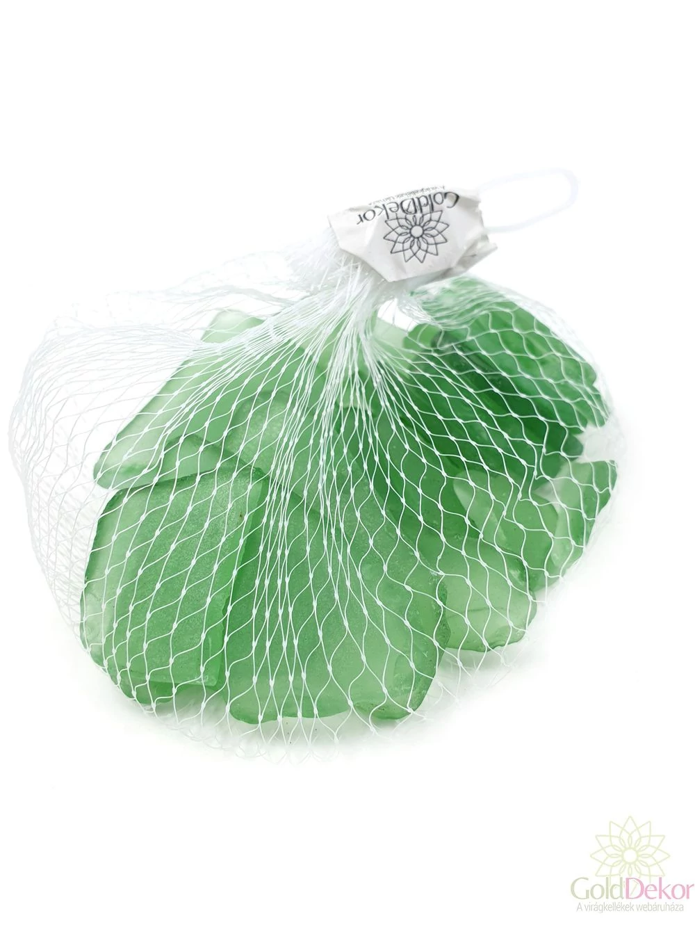 Dekor üveg kristály - Zöld