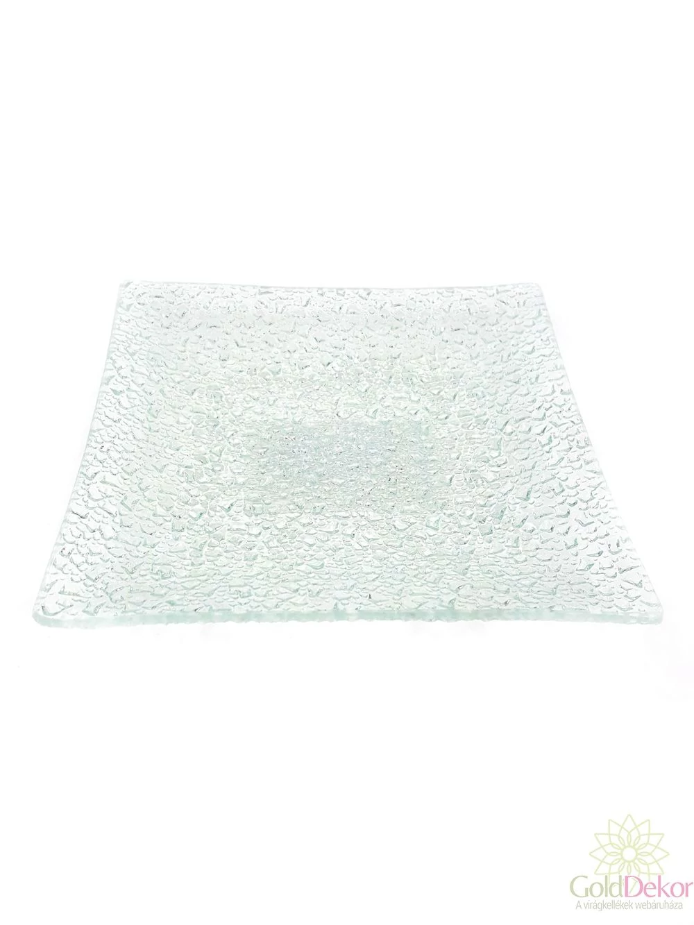 Üvegtál 14,5*14,5 cm - Színtelen